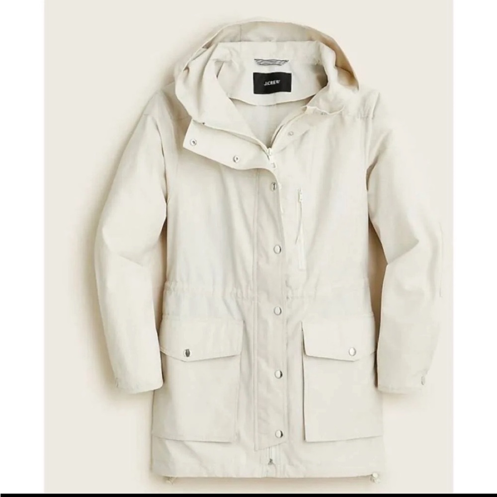 J. Crew Relaxed Perfect Lightweight Jacket in Pearl Oyster, sz XS